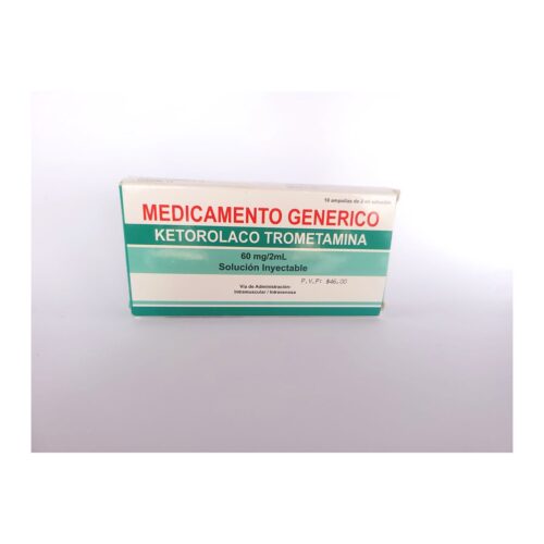 Ketorolaco 60 mg – Caja x 10 ampollas