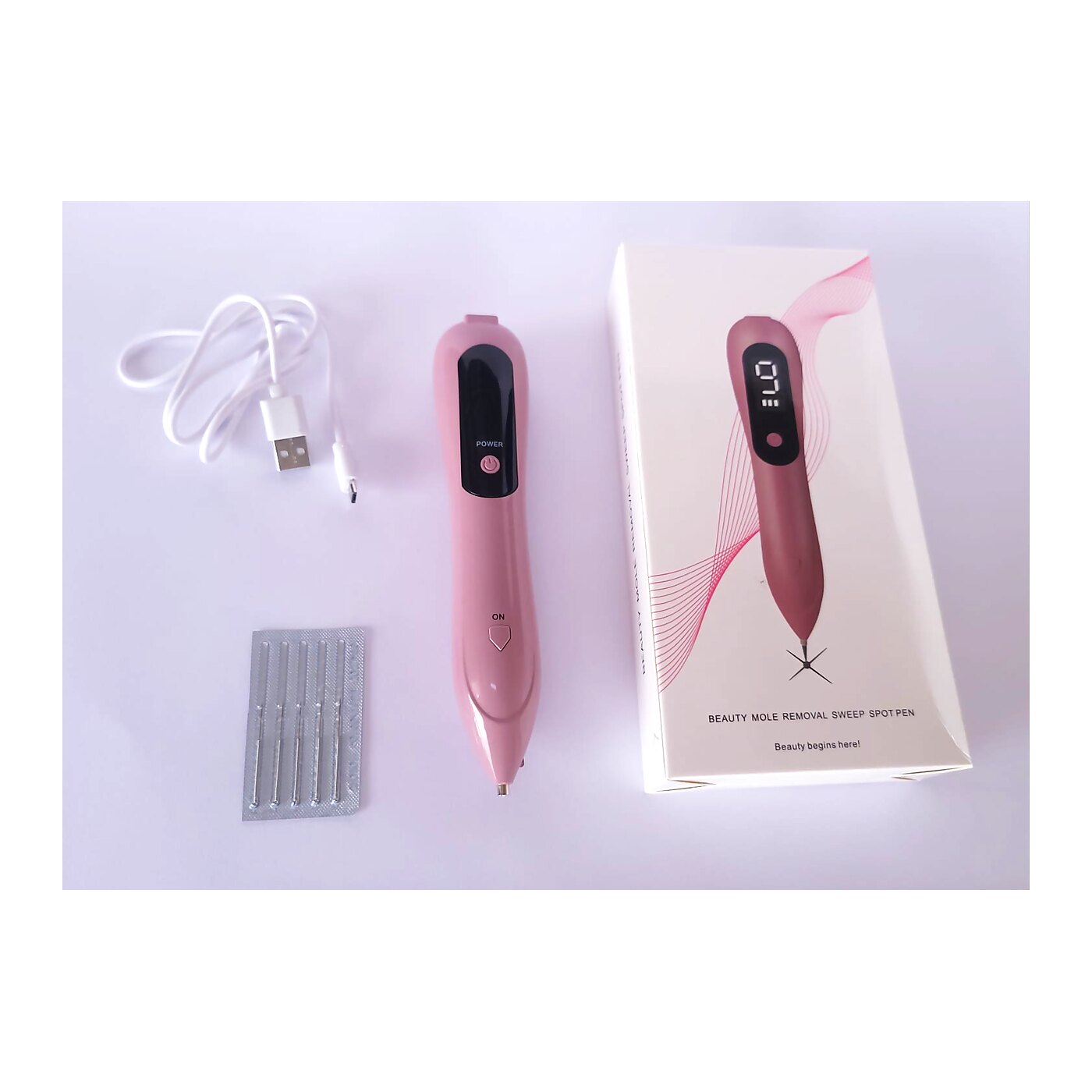Lápiz de plasma para eliminación de lunares y manchas – con 5 agujas