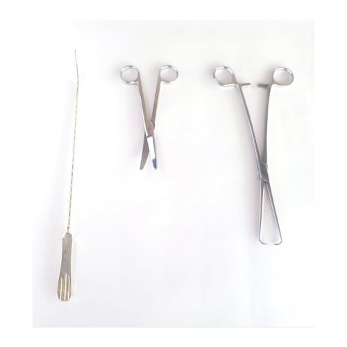 Pinza de Pozzi (tenáculo uterino) – acero inoxidable