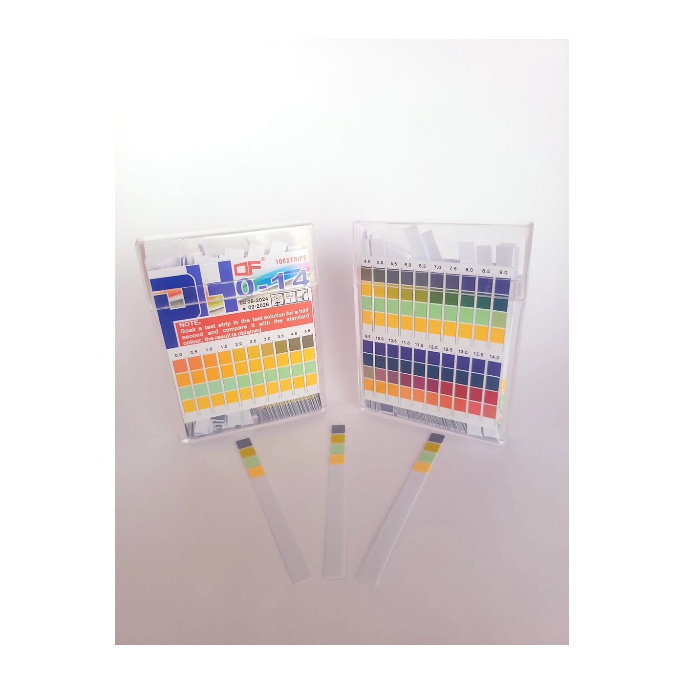 Tiras de pH 0-14 – caja x 100 tiras