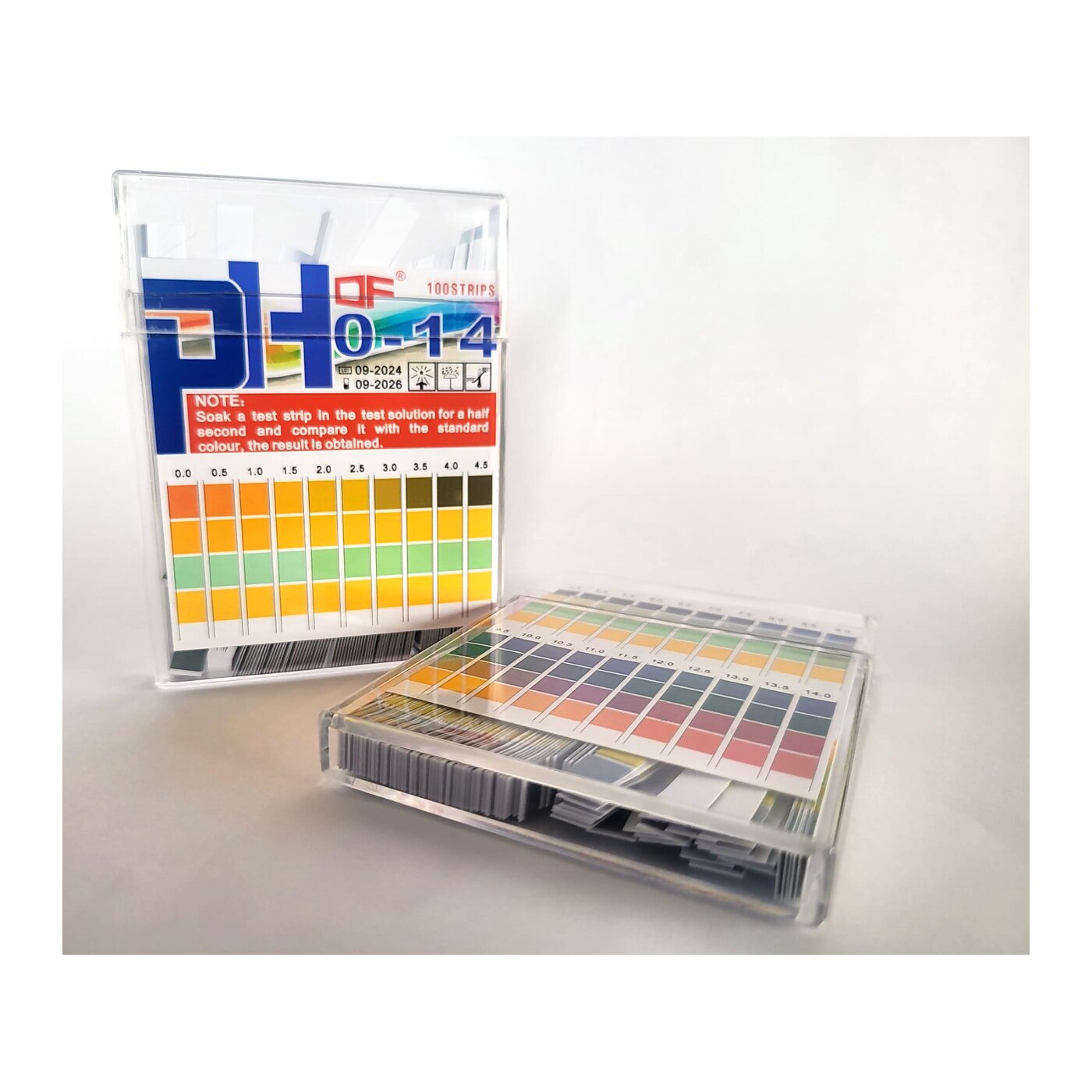 Tiras de pH 0-14 – caja x 100 tiras