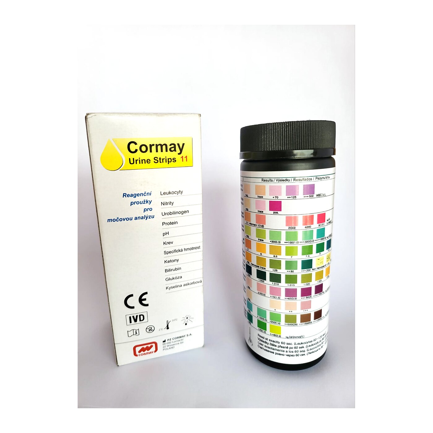 Tiras reactivas de orina Cormay Urine Strips 11 – frasco
